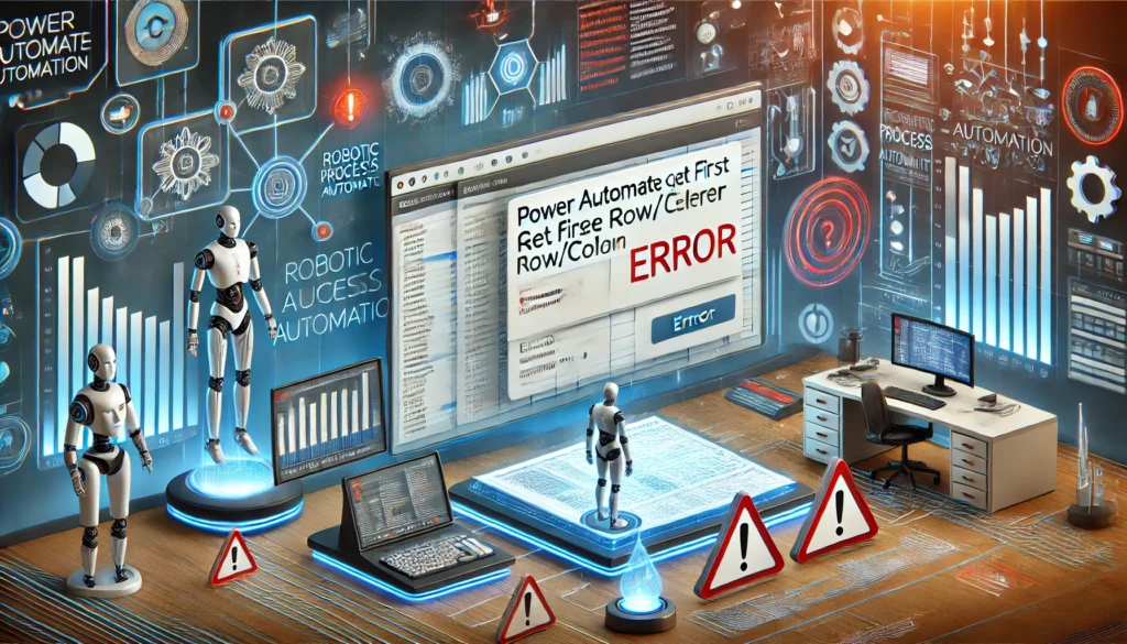 Power Automate Get First Free Row/Column Error: How to Fix It